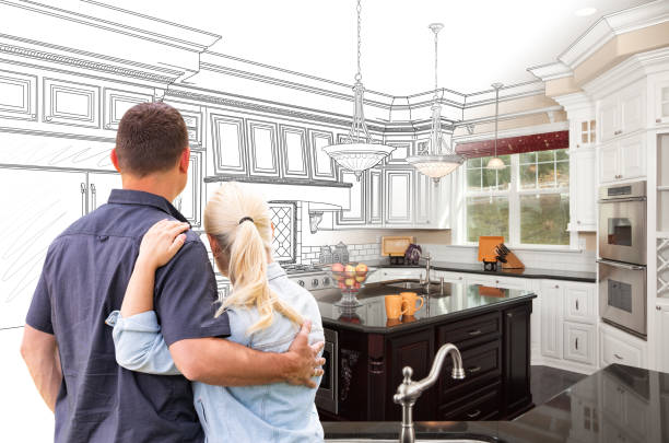Professional Kitchen Island Installation technician working in Devon, PA